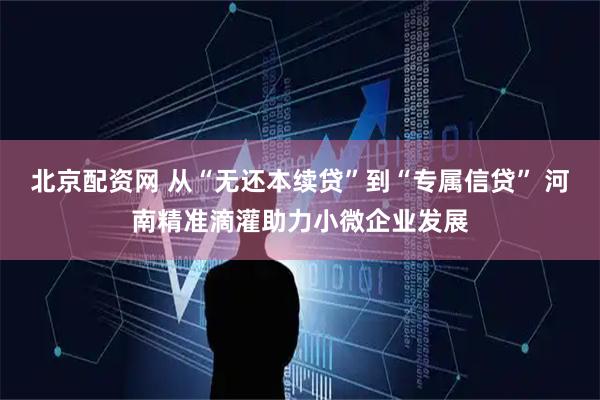 北京配资网 从“无还本续贷”到“专属信贷” 河南精准滴灌助力小微企业发展